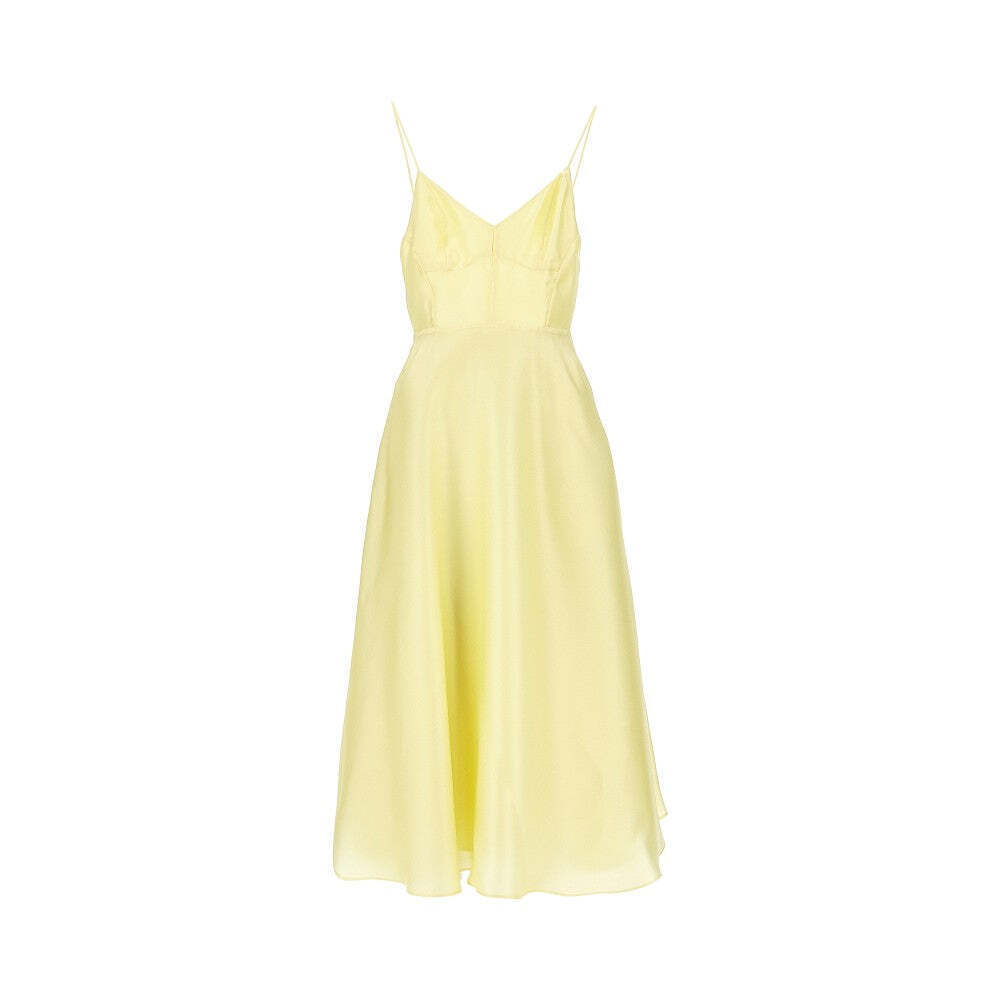 Alberta Ferretti Silk Organdy Midi Dress